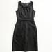 J. Crew Dresses | Jcrew Suiting Black Ruffle Neck Sheath Dress - Size 12 | Color: Black | Size: 12