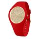 Ice-Watch - ICE glitter Red passion - Rote Damenuhr mit Silikonarmband - 021080 (Medium)