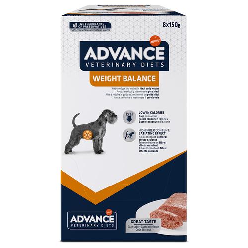 16x150g Advance Veterinary Diets Dog Weight Balance Hundefutter nass