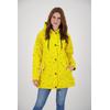 Regenjacke DEPROC ACTIVE "Friesennerz HALIFAX UMBRELLA", Damen, Gr. 36/38 (M), gelb, Obermaterial: 100% Polyurethan; Futter: 100% Polyester, casual, figurumspielend, Langarm gerader Abschluss mit Druckknopf, Jacken, auch in Großen Größen erhältlich