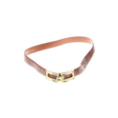 The Ritz Accessories Collection Leather Belt: Brown Accessories - Women's Size Medium