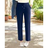 Appleseeds Women's Dennisport Easy-Fit Ankle Chinos - Blue - 14P - Petite