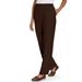 Blair Women's Alfred Dunner® Classic Pull-On Pants - Brown - 18 - Misses