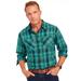 Blair Men's John Blair Classic Flannel Shirt - Blue - 2XL