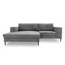 DOMO collection Ecksofa »Modica« aus Cord, links, grau