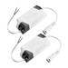 2Pcs LED Driver Adapter AC85-265V To DC Transformer panel Power Supply LED Strip - Gray