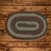 Brown/Gray 48 x 24 x 0.5 in Indoor/Outdoor Area Rug - Colonial Mills Brook Farm - Winter Green 4" Round | 48 H x 24 W x 0.5 D in | Wayfair