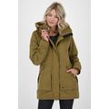 Langjacke ALIFE & KICKIN "FloraAK A Parka Damen Winterjacke, gefütterte Jacke" Gr. M, grün (balsam) Damen Jacken Lange