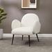 Arm Chair - Safavieh Couture 26.8" Wide Arm Chair Bouclé/Fabric in White | 31.1 H x 26.8 W x 31.5 D in | Wayfair SFV4790A