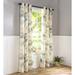 Plow & Hearth Thermologic Hydrangea Cotton Blend Room Darkening Curtain Pair Metal | 72 H x 40 W in | Wayfair 52F32