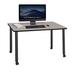 Regency Kee Mobile Desk Wood/Metal in Black | 29 H x 66 W x 24 D in | Wayfair MDCL4824PLBK