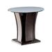 Ebern Designs Christobel 22.25" Tall End Table Wood/Glass in Brown/Gray | 22.25 H x 16 W x 16 D in | Wayfair 6DB55C97A4B14FAB979EAEE8902BF0F5