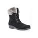 Women's Propet Winslow Suede Bootie by Propet in Black (Size 11 M)