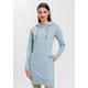 Sweatkleid RAGWEAR "BESS O" Gr. L (40), N-Gr, blau (light blue) Damen Kleider Freizeitkleider