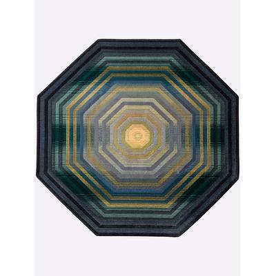 Teppich HEINE HOME Gr. 4, bunt (grau, grün, blau), H:10mm, Polypropylen, Kunstfaser, Teppiche, Kurzflorteppich Teppich Webteppich Flachgewebeteppich Image