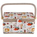 Leyeet Fabric Sewing Basket Craft Box Household Sundry Storage izer with Handle0 Storage Box Sewing Box Sewing Basket Craft Box Fabric Sewing Basket Sewing Box Storage Box Sewing Basket Sewing Box