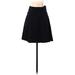 Zara Basic Casual A-Line Skirt Knee Length: Black Solid Bottoms - Women's Size X-Small