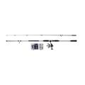 Shakespeare SALT Pier Pounder Combo Set, Fishing Rod and Reel Combo, Spinning Combo, Hard Case Tackle Box, Lures and End Tackle, Sea Inshore/Nearshore Fishing, Unisex, Blue & White, 3m | 112-225g