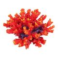 RENJIELI 1Pc Of Polyresin Coral Ornament Diamater 4 1/3" For Fish Tank Aquarium Decoration (Color : Orange) little surprise