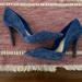 Jessica Simpson Shoes | Jessica Simpson Blue Suede Cutout High Heels - Women | Color: Blue | Size: 7.5 | Color: Blue | Size: 7.5