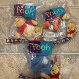 Disney Holiday | 1998 Vintage Avon "Winnie The Pooh" Lot Hanging Ornament Y2k | Color: Gold/Red | Size: Os
