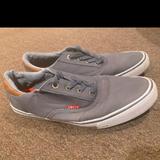 Levi's Shoes | Euc Grayish Blue Levis Men’s 10 Boat Shoe Slip On Sneaker Casual Loafer Lace Tie | Color: Blue/Gray | Size: 10