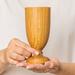 Rainforest Bowls 10 oz. Teak Wood Single Wine Glass | 5.9 H x 2.75 W in | Wayfair TWRB-0079-04