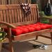 Wade Logan® Shipton Outdoor Bench Seat Cushion Polyester in Red | 5 H x 51 W in | Wayfair A92435DE2A1D4DA3AE4CA6195C85551F