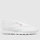 Reebok classic leather trainers in white & grey