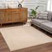 White 36 x 24 x 1.22 in Area Rug - Eider & Ivory™ Wyanet Performance Brown Plush Pile Area Rug Polyester | 36 H x 24 W x 1.22 D in | Wayfair