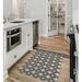 Brown Rectangle 3' x 5' Kitchen Mat - Wade Logan® Azzole Star Struck Kitchen Mat 60.0 x 36.0 x 0.08 in white/, Polyester | Wayfair