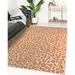 Orange 120 x 96 x 0.08 in Area Rug - Orren Ellis Yissell Animal Print Machine Woven Area Rug in | 120 H x 96 W x 0.08 D in | Wayfair