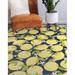 White 60 x 36 x 0.08 in Area Rug - Gracie Oaks Morghann Floral Machine Woven Area Rug in Blue/Green/Yellow | 60 H x 36 W x 0.08 D in | Wayfair