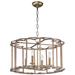 Helix 4-Light 24" Wide Bronze Fusion Chandelier