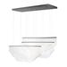 ET2 Lighting Rinkle 52 Inch 3 Light LED Linear Suspension Light - E24873-133BGM