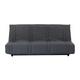 LENA Banquette clic clac 3 places - tissu anthracite - Style contemporain - L 193 x P 92 cm