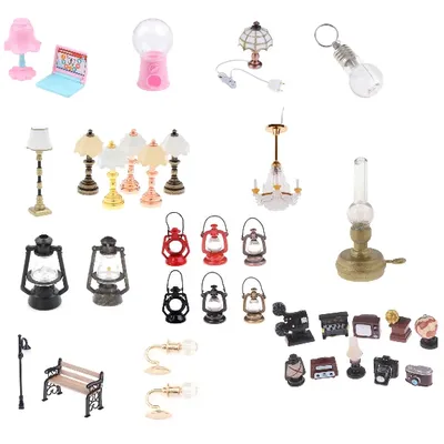 Mini lampe à kérosène l'inventaire lampe au beurre décor de maison accessoires de courses jouets