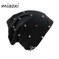 Bonnet chaud à rivets pour hommes et femmes casquettes pour garçons bonnet de marque hip hop