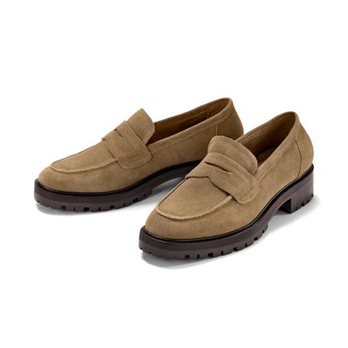 Veloursleder-Loafer