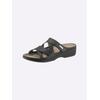 Pantolette WALDLÄUFER, Damen, Gr. 39, schwarz, Leder, Schuhe