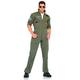 LEG AVENUE Herren Top Gun Flight Suit Costume Kost me in Erwachsenengr e, Khaki/Grün, XL EU