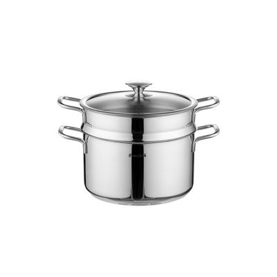Prime Cook 9.0 QT(28CM) Stainless Steel Steamer Pot with Lid