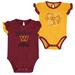 Newborn & Infant Burgundy/Gold Washington Commanders Too Much Love Two-Piece Bodysuit Set