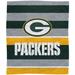 Green Bay Packers 50'' x 60'' Stripe Flannel Fleece Blanket