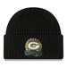 Youth New Era Black Green Bay Packers 2022 Salute To Service Knit Hat