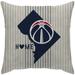 Washington Wizards 18'' x Home State Duck Cloth Décor Pillow