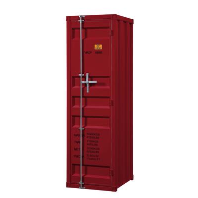 Wardrobe (Single Door) by Acme in Red