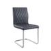 Side Chair (Set-2) by Acme in Gray Chrome