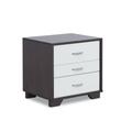 Accent Table Or Nightstand by Acme in White Black