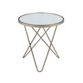 End Table by Acme in Champagne Frosted Glass